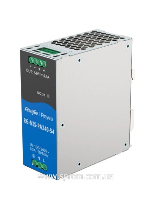 Блок живлення Ruijie RG-NIS-PA240-54 (54 В; 240 Вт) на DIN-рейку